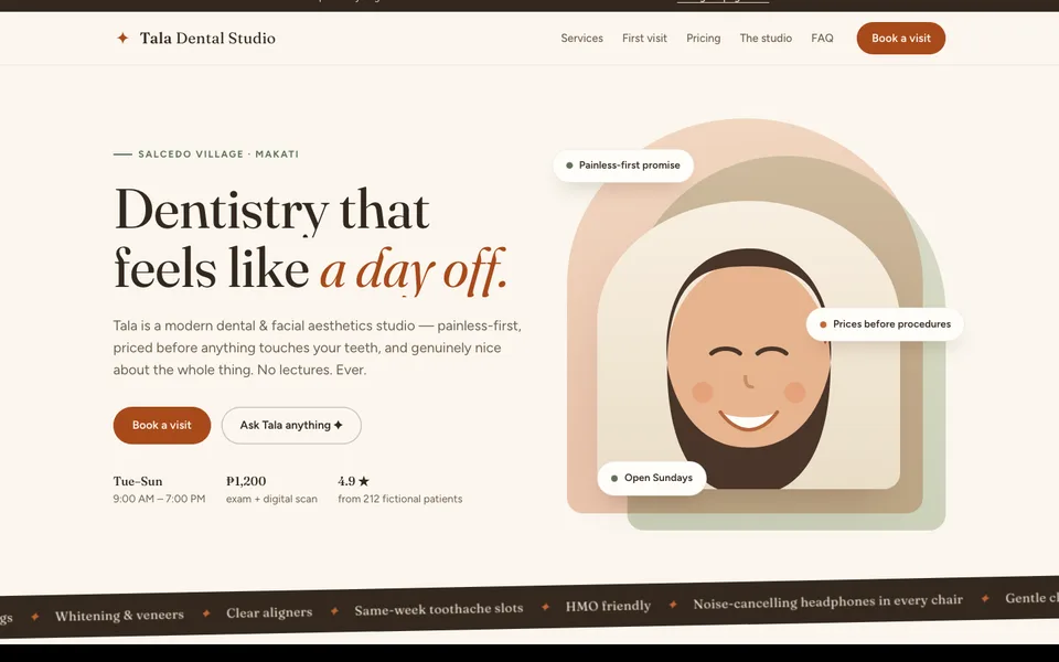 Tala Dental Studio concept site