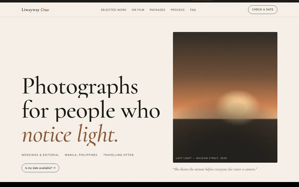 Liwayway Cruz concept site